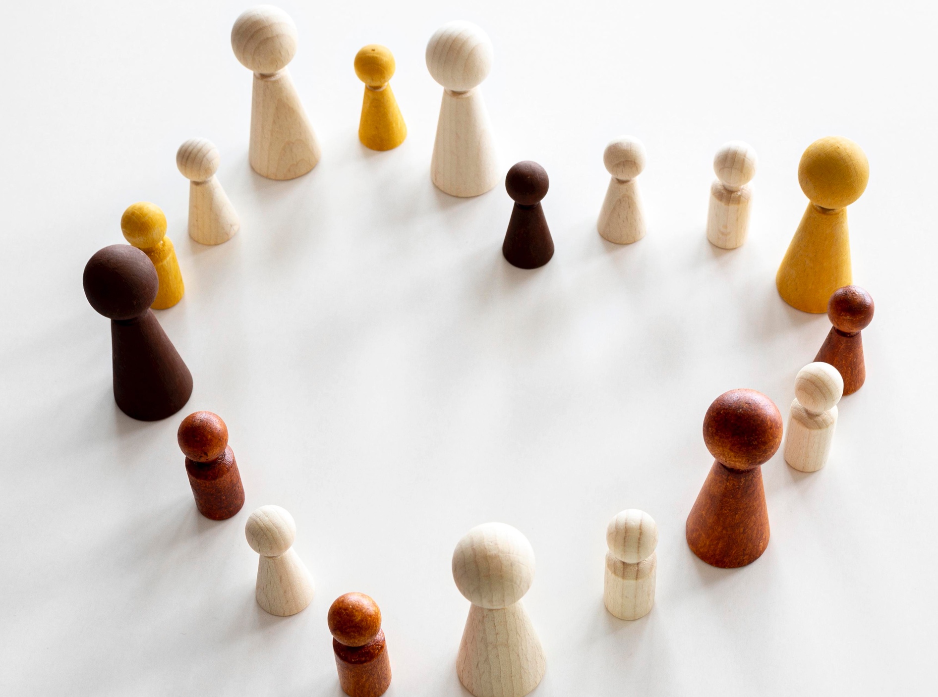 shakkinappuloista tehty sydän